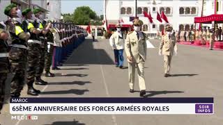 Maroc  65 ème Anniversaire des Forces armées royales [upl. by Atekahs107]