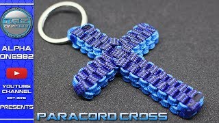 How to Make a Paracord Cross  Box Knot Tutorial DIY [upl. by Ellary]