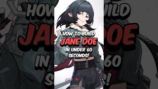 BEST JANE DOE BUILD  How to Build Jane Doe in 60 Seconds zzz zenlesszonezero hoyoverse [upl. by Chip]