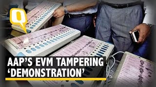 The Quint  Watch AAP ‘Demonstrates’ How to Hack an EVM in Delhi Assembly [upl. by Airlia821]