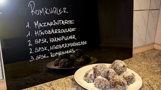 Hjemmelavede romkugler  de bedste  How to make Danish pastry recipe  rumballs [upl. by Anol]