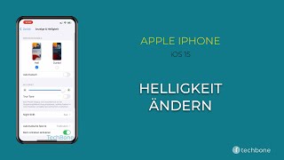 Helligkeit ändern  Apple iPhone iOS 15 [upl. by Reo]