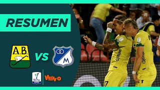 Bucaramanga vs Millonarios Goles y Highlights  Liga BetPlay 2022 1 Cuadrangulares Fecha 6 [upl. by Aramac]