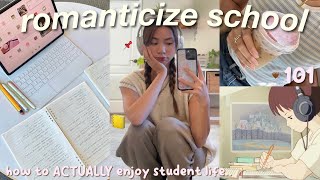 how to ROMANTICIZE SCHOOL 101 📓📌enjoy A student life study motivationpinterest girl routine [upl. by Llerraf358]