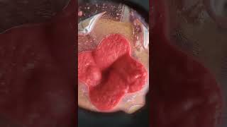 prepare raspberry and strawberry smoothiehealthyfoodhealthy raspberry raspberryjuicestrawberry [upl. by Kaleb]