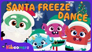 Christmas Brain Break Santa Freeze Dance Song for Preschoolers  Fun Guaranteed [upl. by Nord]