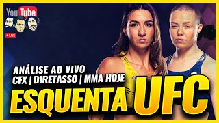 ESQUENTA UFC AMANDA RIBAS VS ROSE NAMAJUNAS  AO VIVO [upl. by Neyu20]