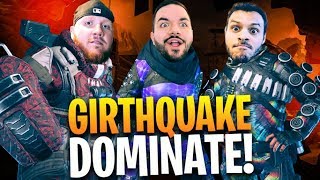 GIRTHQUAKE DOMINATE APEX LEGENDS UNDEFEATED ish W MARCEL amp COURAGE [upl. by Airahcaz]