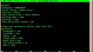 Integrate CUPS in Samba and share to Windows World [upl. by Leruj]