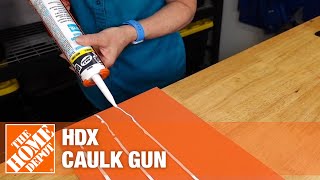 How to Use a Caulk Gun  The Home Depot [upl. by Lammond]