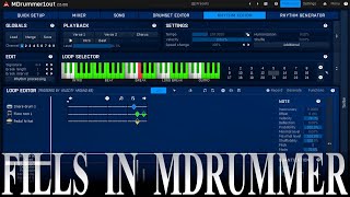 Drum fill editing in MDrummer [upl. by Neda]