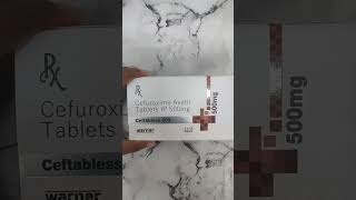 Ceftabless500 TabletCefuroxime Axetil Tablet IP 500 Mgmedicine with swaraj [upl. by Eldon920]