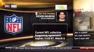 NFLPA President Kevin Mawae on quotMike and Mike in the Morningquot Part 2 [upl. by Einra994]