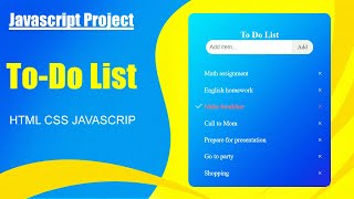 How To Create a To Do List App in Html CSS amp JS  JavaScript Project in Hindi  2024 [upl. by Ogawa205]