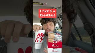 Chick fil a Breakfast chickfila mukbang foodreview [upl. by Elcarim]