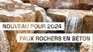 FAUX ROCHERS EN BÉTON CASCADE BASSIN EXTÉRIEUR NOUVELLE DÉCORATION 2024 fish fishpond fontaine [upl. by Tay539]