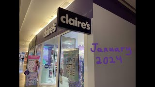 CLAIRES SHOP WITH ME💗JANUARY 2024💟ACCESSORIES amp JEWELRY🎀STORE WALKTHROUGH💖 [upl. by Atteuqaj373]