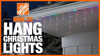 How to Hang Christmas Lights  The Home Depot [upl. by Eyeleen]