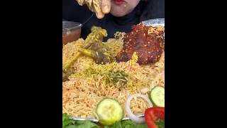 ASMR EATING MANDI RICE PERI PERI AL FAHAM MUTTON MANDI MAYO SALAD [upl. by Fredella]