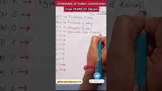 schedules of indian constitution TricksTEARS OF OLD PM…plz like suscribe🙏🙏🙏 [upl. by Jedthus]