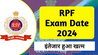 RPF Exam Date 2024 [upl. by Eednim]