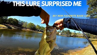 This Lure Surprised Me Texas Rig Senko fishing senko bassfishing [upl. by Ahsennek]