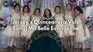 Quinceanera Vals with Only Damas  Song Ma Belle Evangeline 💗💗💗 [upl. by Mauretta]