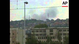 BOSNIA SARAJEVO NATO RESUME AIRSTRIKES AGAINST BOSNIAN SERBS [upl. by Eiramannod]