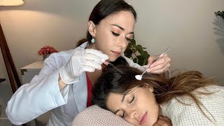 ASMR Scalp Check amp Treatment  Sensitivity Scalp Tests Sharp or Dull Real Person Exam MadPASMR [upl. by Eisler]