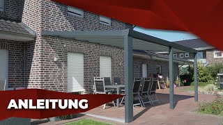 So einfach montierst du eine Terrassenüberdachung aus Aluminium [upl. by Kram]