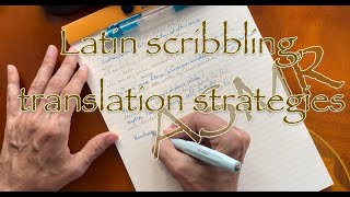 Scribbling Latin sentences🏛ASMR paper pen amp whispers [upl. by Iad680]