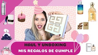 HAUL Y UNBOXING DE MIS REGALOS DE CUMPLEAÑOS ♥ viral perfumes cumpleaños happybirthday [upl. by Noach821]