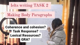 HOW TO WRITE TASK 2 BODY PARAGRAPHS  Idea generation  Marking Criteria [upl. by Eidob]