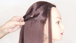 3 Beautiful Viral Open Hairstyles For Girls  Simple Wedding Hairstyles  New Hairstyle [upl. by Burger718]