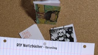 Upcycling  Notizbücher basteln  Anleitung DIY  little notebooks  Do it yourself [upl. by Aileda962]