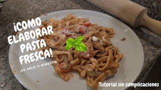 ¡YA NO COMPRARÁS MÁS PASTA Tutorial pasta fresca [upl. by Kemp874]