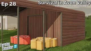 THE BIG SPRAY  SURVIVAL IN AVON VALLEY  Ep28  FS22 Survival Timelapse Series starting with 0 [upl. by Ardnasirk]