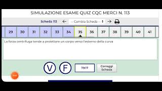 ESAME TEORICA QUIZ CQC MERCI SCHEDA N113 ESAME CQC MERCI 2023 70 DOMANDE [upl. by Taam872]