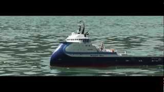 RC Ship  Bourbon Orca  Anchor Handling Tug Supplier [upl. by Laram95]