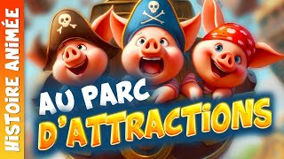 Les 3 petits cochons🐷Histoire pour sendormir conte de fees the 3 little pigs in french Loup [upl. by Aninay]