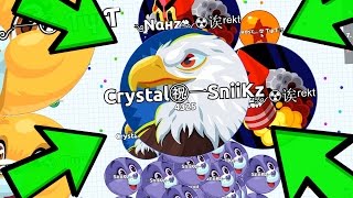 ULTIMATE AMAZING AGARIO TRICKS  LEGENDS IN AGARIO CRYSTAL amp ZT SNIIKZ [upl. by Isabeau509]