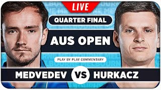 MEDVEDEV vs HURKACZ • Australian Open 2024 QF • LIVE Tennis PlaybyPlay Stream [upl. by Maag]