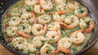 Garlic Butter and White Wine Shrimp Recipe [upl. by Nyleek58]