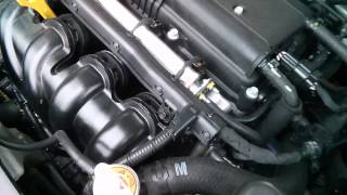 KIA Rio 2013  17000 км  Mobil1 X1 5W30 new hot engine [upl. by Nesahc]