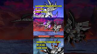 The Battle Cats Yukimura Vs Bahamut shotrs [upl. by Irolav]