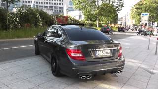 Mercedes C63 AMG Powerslidefull throttle [upl. by Sosthena]