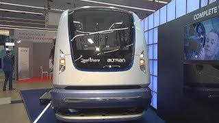 Altran 2getthere GRT autonomous shuttle Bus Exterior and Interior [upl. by Agnot667]