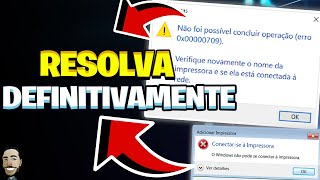 COMO RESOLVER ERRO 0X00000709 DEFINITIVAMENTE [upl. by Mcloughlin]