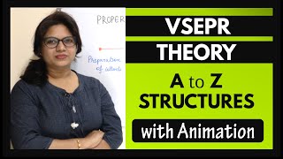 VSEPR Throry AZ structures with animation  Tricks [upl. by Isaac]