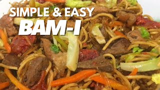 Super Easy Pancit Bami Recipe  StirFried Noodles  Pansit Bisaya [upl. by Axel]